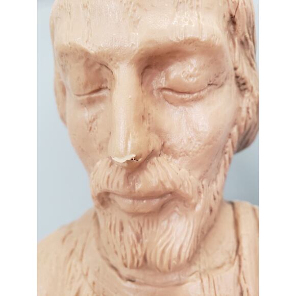 READ Vintage 3‎ Set Christmas Nativity Blow Mold Empire Plastic Wood Grain 18" - Picture 8 of 12